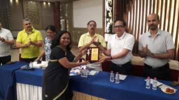 Honoured by ISTD Ahmedabad Chapter on announcement of ISTD Best Member Award, April 10, 2022 on ISTD Foundation Day