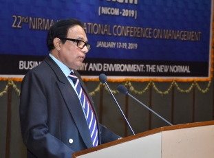 NICOM 2019 -Plenary Session Prof. P. K. Chugan addressing the audience while proposing the vote of thanks