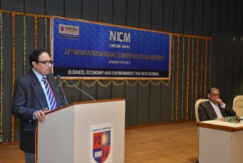 NICOM 2019 -Plenary Session Prof. P. K. Chugan addressing the audience while proposing the vote of thanks.