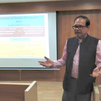 Prof. P. K. Chugan, Resource Person of the seminar addressing the audience